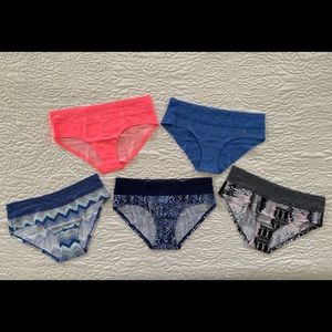 5 Victoria’s Secret Cotton Hiphuggers Medium NWT